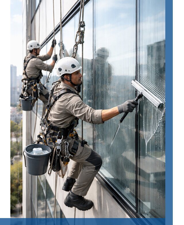 Мойка окон альпинистами в Бийске от 4674 р. | ВЫСОТНИК-Бск