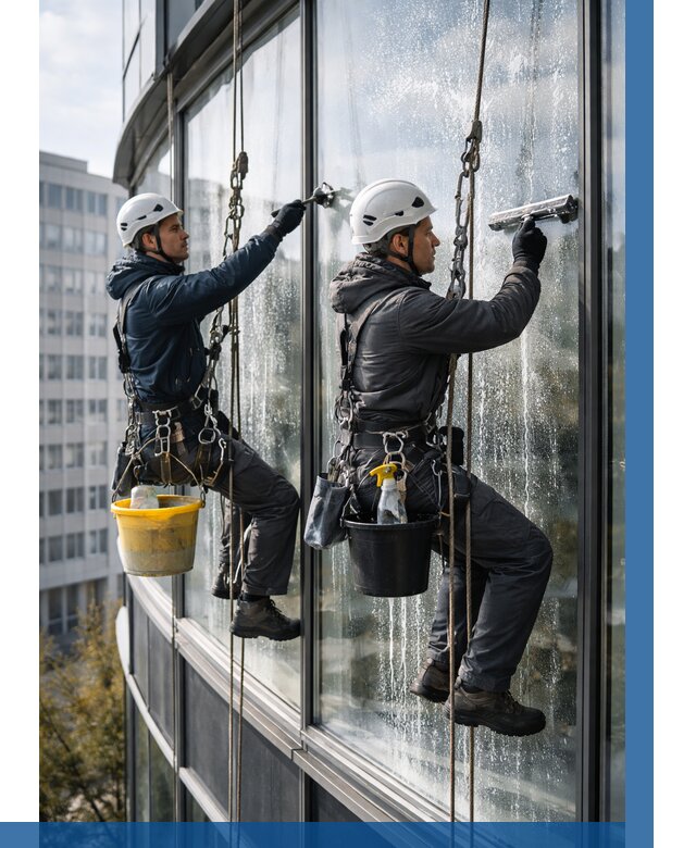 Мойка панорамных окон в Бийске от 364 р. заказать у ВЫСОТНИК-Бск