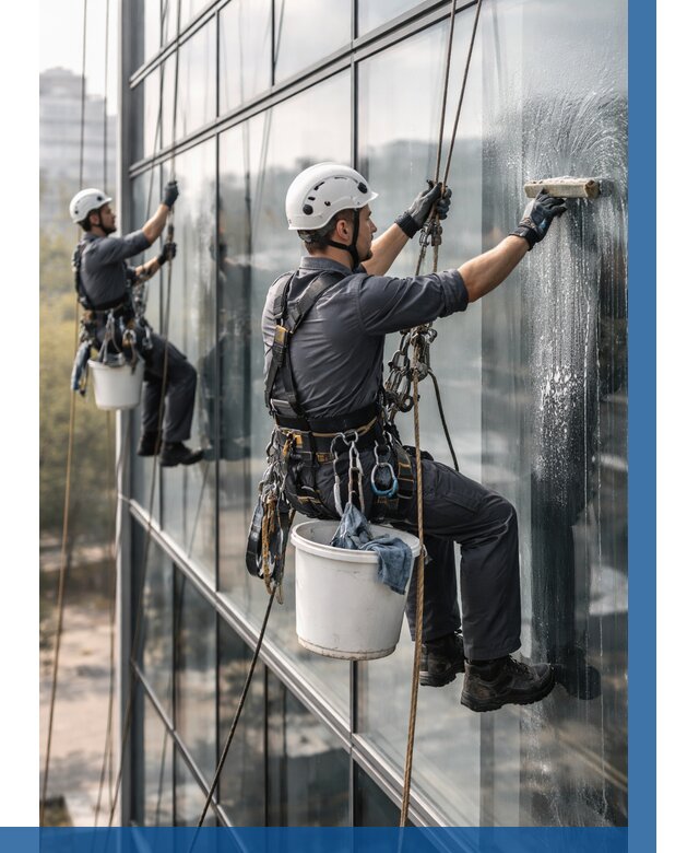 Мойка сплошного остекления в Бийске, заказать от 312 р.| ВЫСОТНИК-Бск