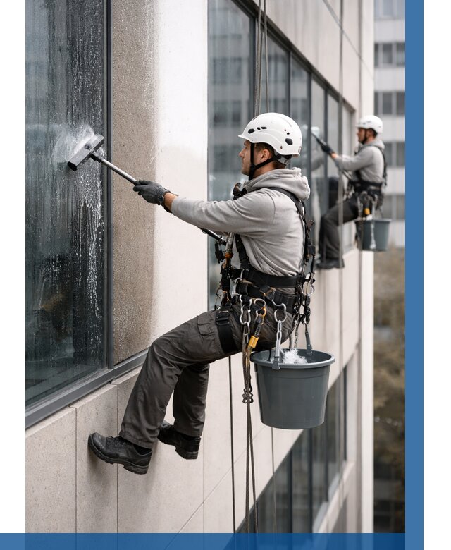 Мойка фасадов зданий в Бийске под ключ от 364 р. | ВЫСОТНИК-Бск