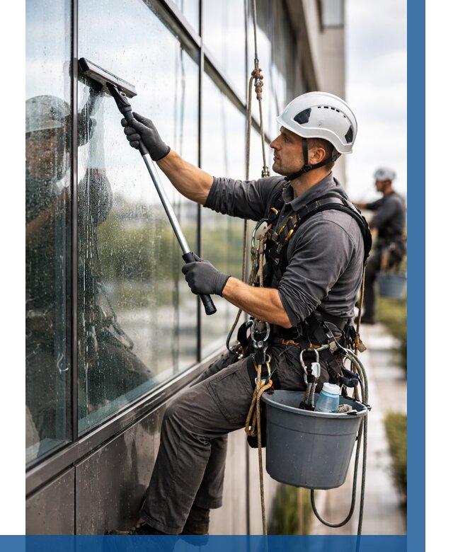 Мойка стеклянных фасадов в Бийске от 208 р. | ВЫСОТНИК-Бск