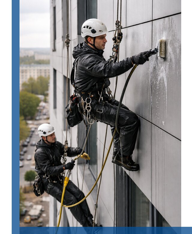 Профессиональная мойка фасада из композита в Бийске
