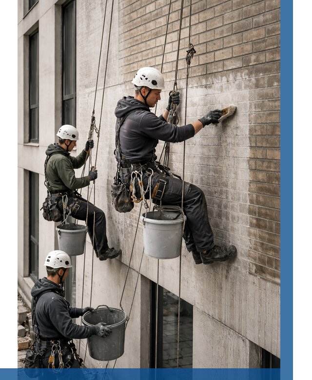 Удаление высолов с фасада в Бийске от 260 р. | ВЫСОТНИК-Бск