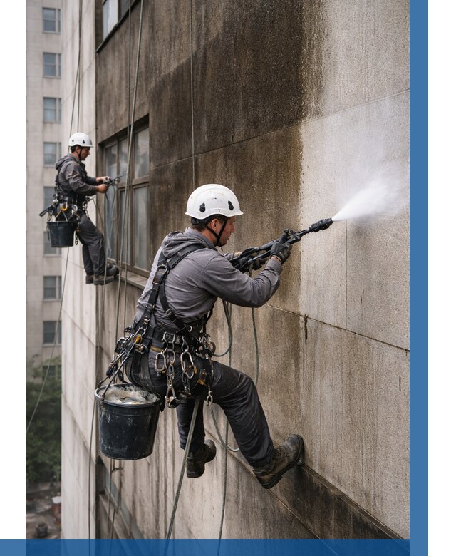 Очистка фасада от копоти в Бийске от 260 р. | ВЫСОТНИК-Бск