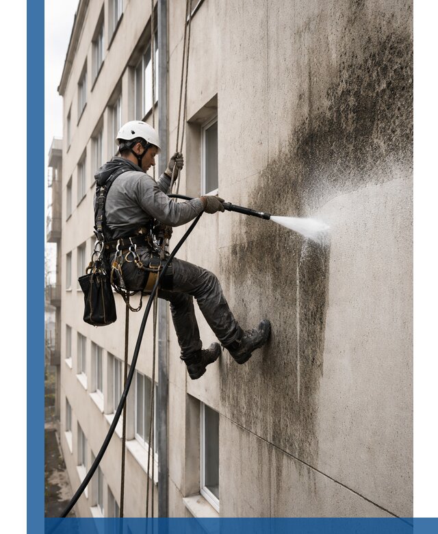 Профессиональная очистка фасадов от плесени в Бийске