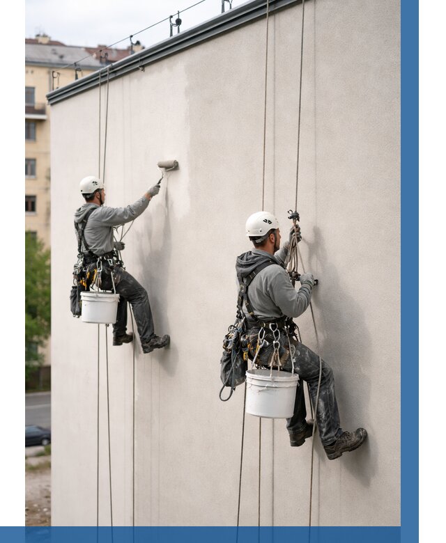 Покраска оштукатуренного фасада в Бийске от 332 р. | ВЫСОТНИК-Бск