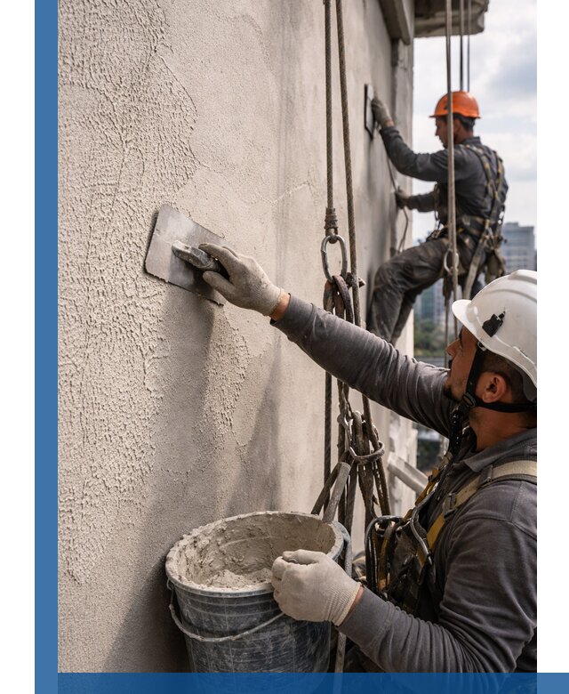 Декоративная штукатурка фасада с утеплением и защитой в Бийске