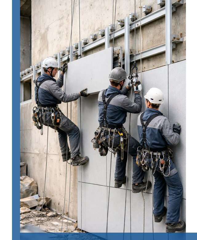 Монтаж вентилируемого фасада в Бийске под ключ с гарантией качества