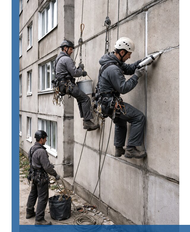 Герметизация межпанельных швов в Бийске с гарантией герметичности