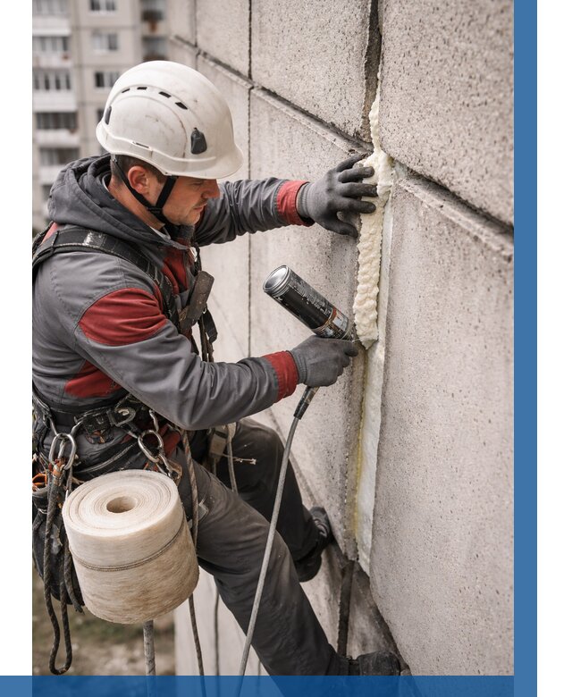 Утепление межпанельных швов в Бийске от 727 р. | ВЫСОТНИК-Бск