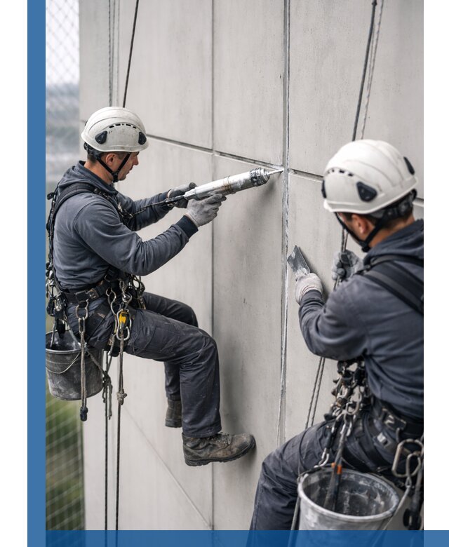 Первичная герметизация швов фасадов и кровель в Бийске