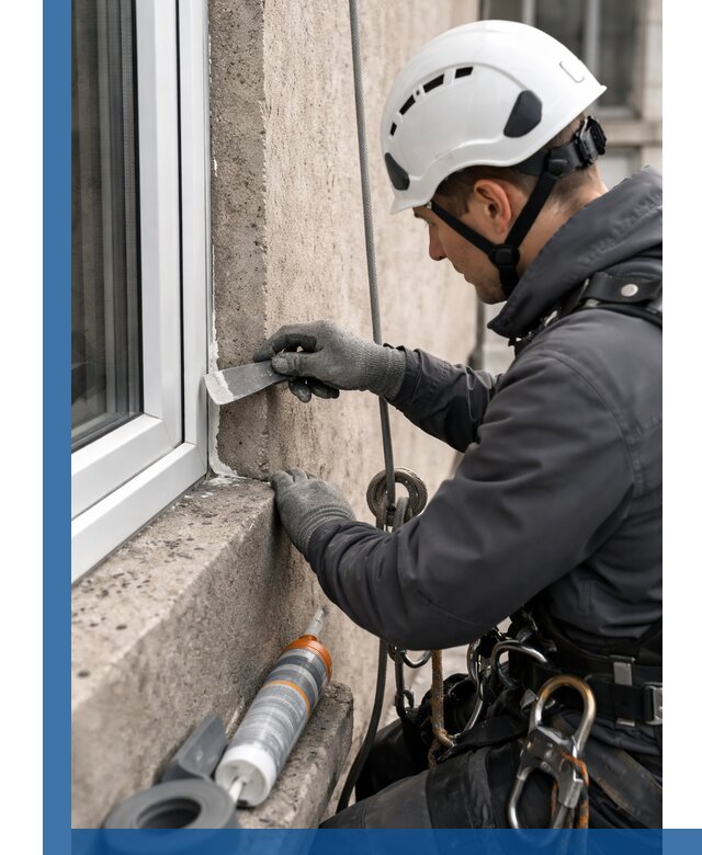 Герметизация монтажных швов окон в Бийске с гарантией качества