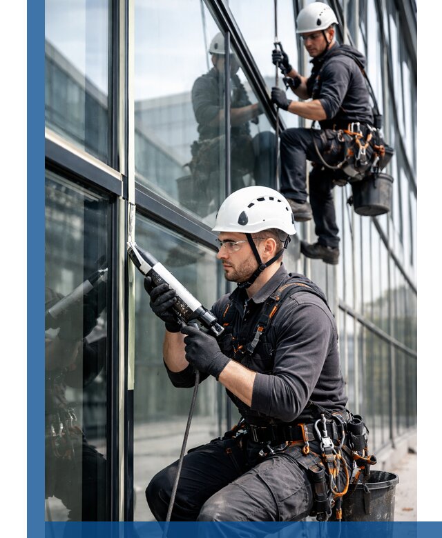 Герметизация витражных швов в Бийске для зданий и фасадов