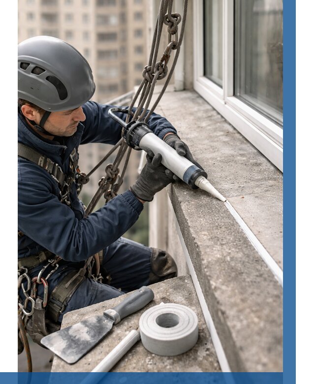 Герметизация балконного козырька в Бийске от 4674 р. | ВЫСОТНИК-Бск