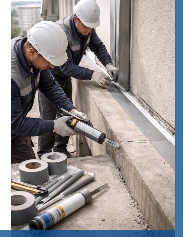 Герметизация примыкания балкона в Бийске от 4674 р. | ВЫСОТНИК-Бск