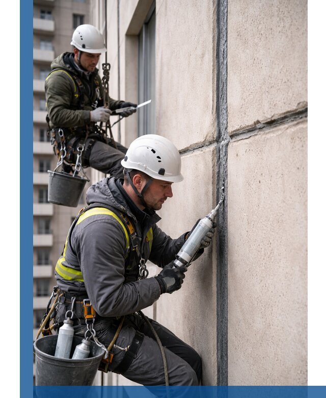 Герметизация деформационных швов фасада в Бийске качественно