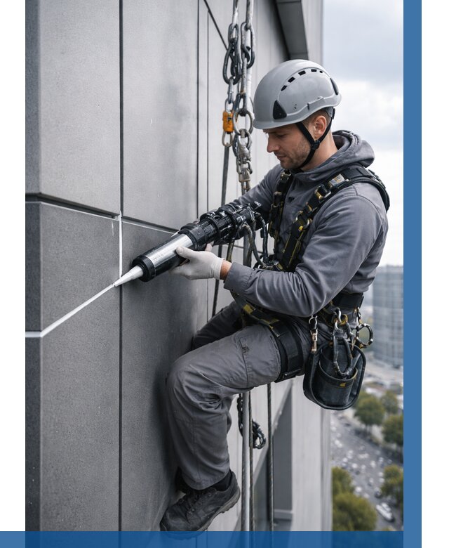 Герметизация стыков фасадных панелей в Бийске от 6752 р.| ВЫСОТНИК-Бск