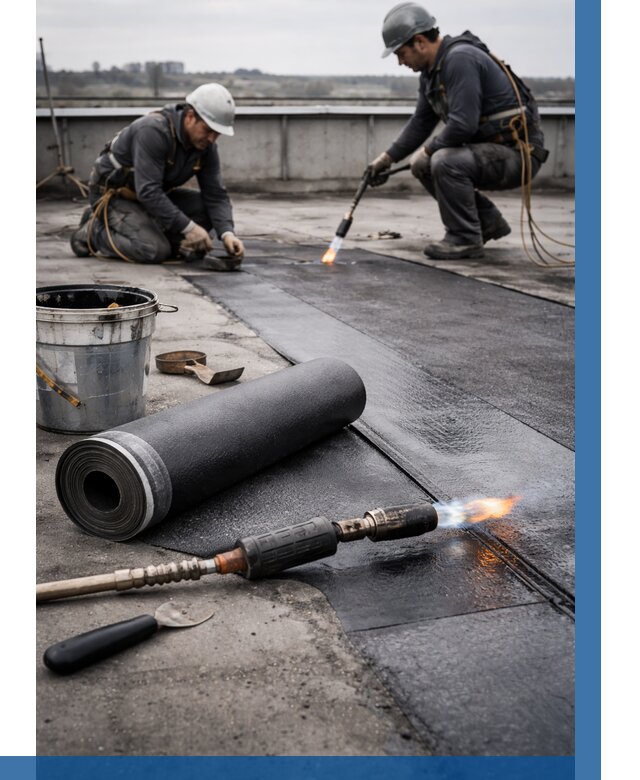 Ремонт рулонной кровли в Бийске от 675 р. | ВЫСОТНИК-Бск