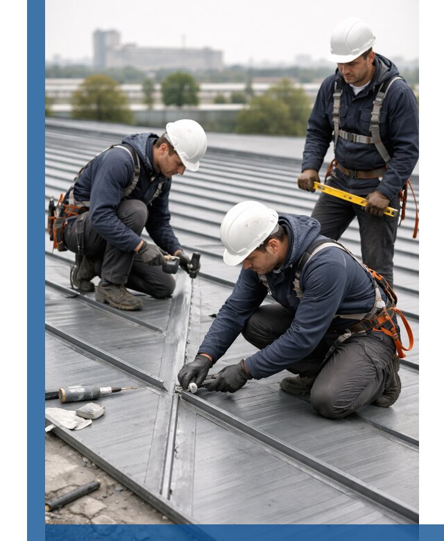 Ремонт фальцевой кровли в Бийске срочно и качественно