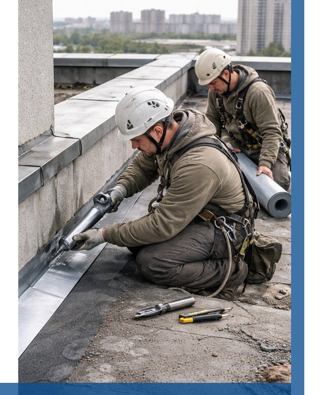 Ремонт кровельных примыканий в Бийске от 1246 р. | ВЫСОТНИК-Бск