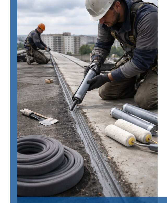 Герметизация швов кровли в Бийске с гарантией герметичности