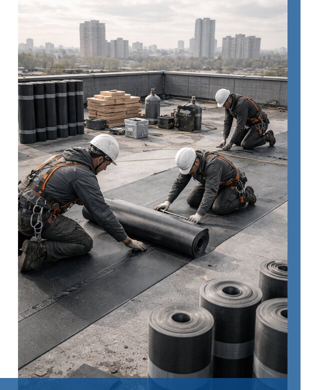 Монтаж мягкой кровли под ключ в Бийске от 467 р. | ВЫСОТНИК-Бск