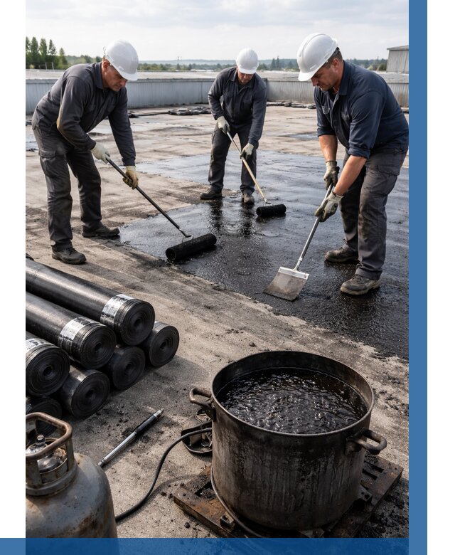 Гидроизоляция кровли мастикой в Бийске от 623 р. | ВЫСОТНИК-Бск