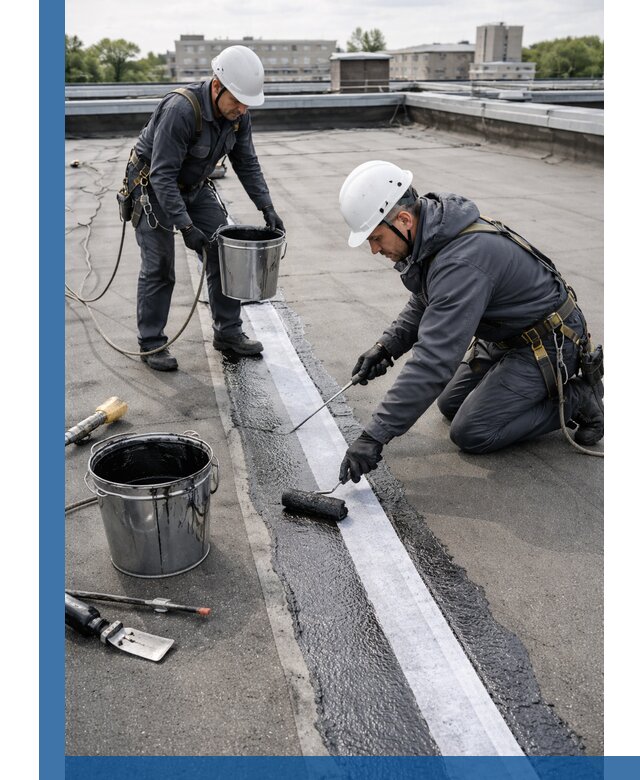 Гидроизоляция кровли мастикой в Бийске надежная защита