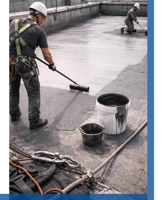 Гидроизоляция кровли жидкой резиной в Бийске от 519 р. | ВЫСОТНИК-Бск