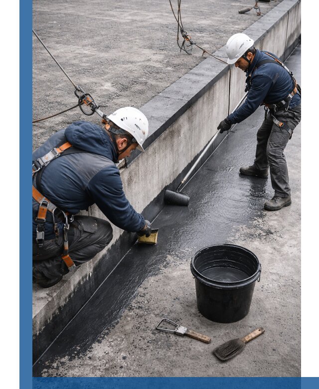 Гидроизоляция кровли жидкой резиной профессионально в Бийске