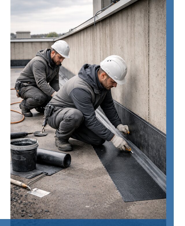 Гидроизоляция примыканий на кровле в Бийске от 935 р. | ВЫСОТНИК-Бск