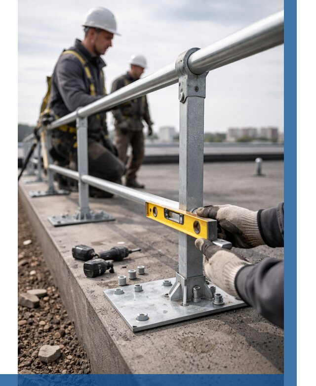 Монтаж кровельного ограждения в Бийске от 1246 р. | ВЫСОТНИК-Бск