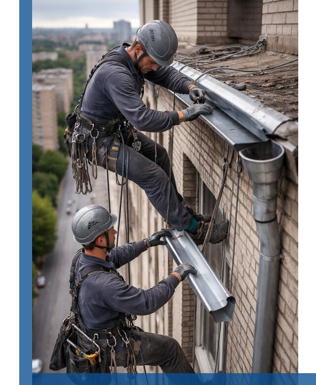 Ремонт водосточных желобов в Бийске, быстро и качественно
