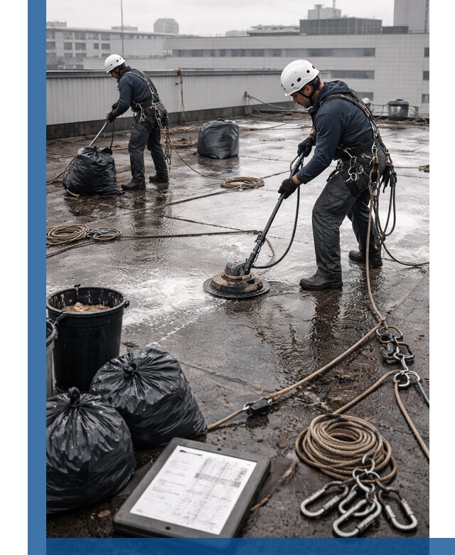 Плановая очистка кровли по графику в Бийске для безопасности