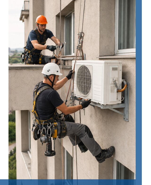 Монтаж внешнего блока кондиционера в Бийске от 6752 р. | ВЫСОТНИК-Бск