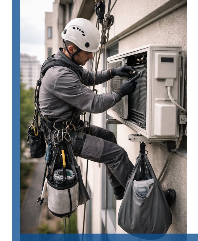 Обслуживание внешнего блока кондиционера в Бийске профессионально