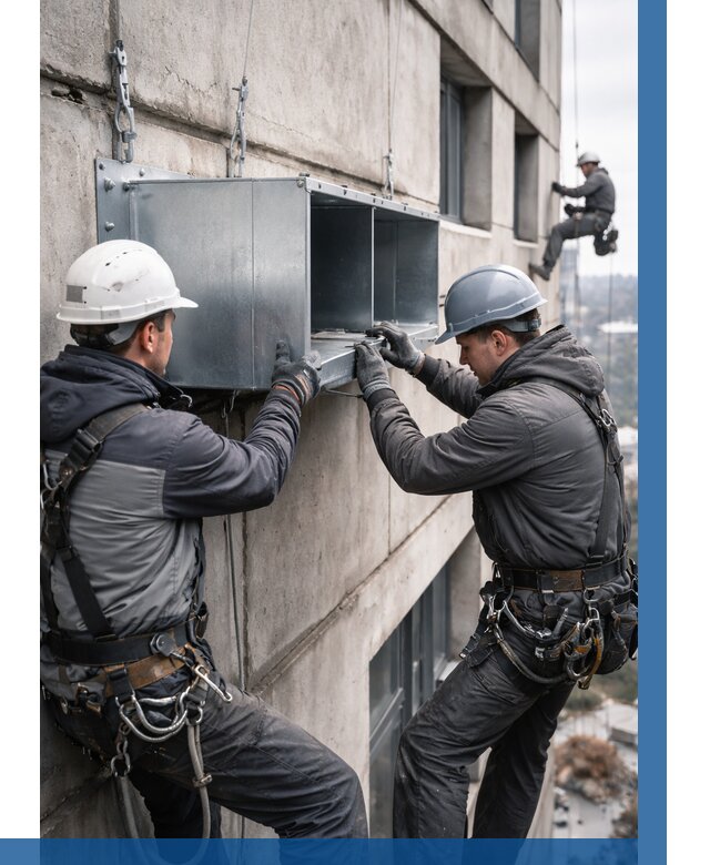 Монтаж вентиляционных коробов в Бийске от 3116 р. | ВЫСОТНИК-Бск