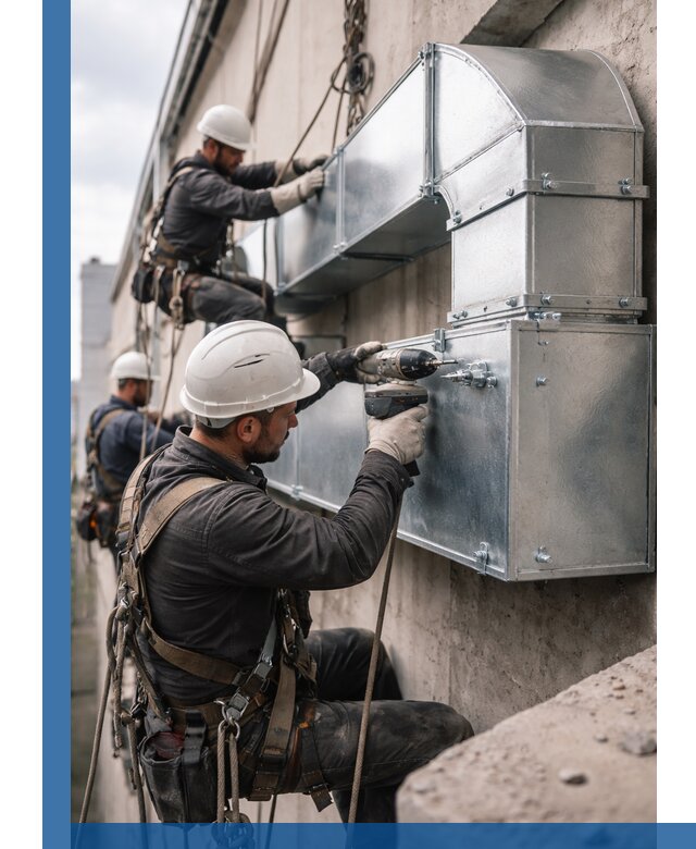 Профессиональный монтаж вентиляционных коробов в Бийске под ключ