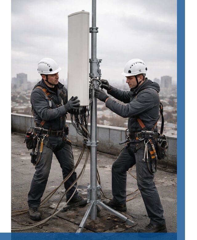 Монтаж антенн связи на крыше в Бийске от 8829 р. | ВЫСОТНИК-Бск