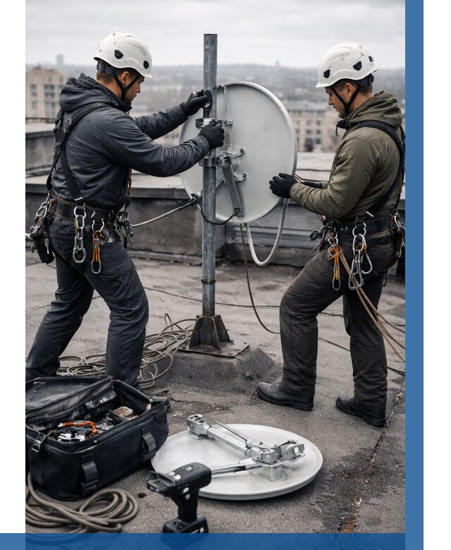 Демонтаж антенн на крыше в Бийске от 4674 р. | ВЫСОТНИК-Бск