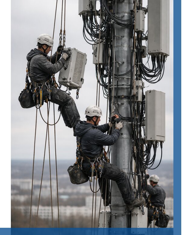 Монтаж оборудования связи на мачте в Бийске от 7790 р. | ВЫСОТНИК-Бск