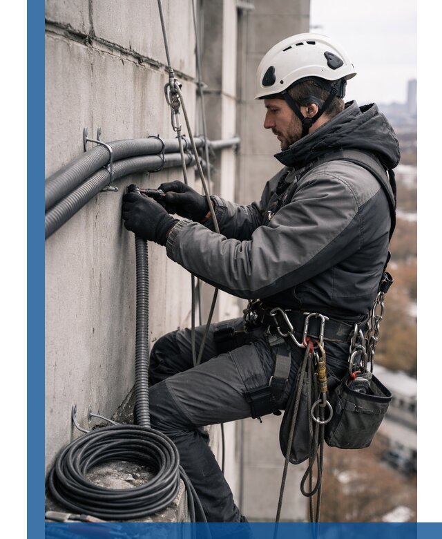 Профессиональный монтаж гофры для кабеля в Бийске с гарантией