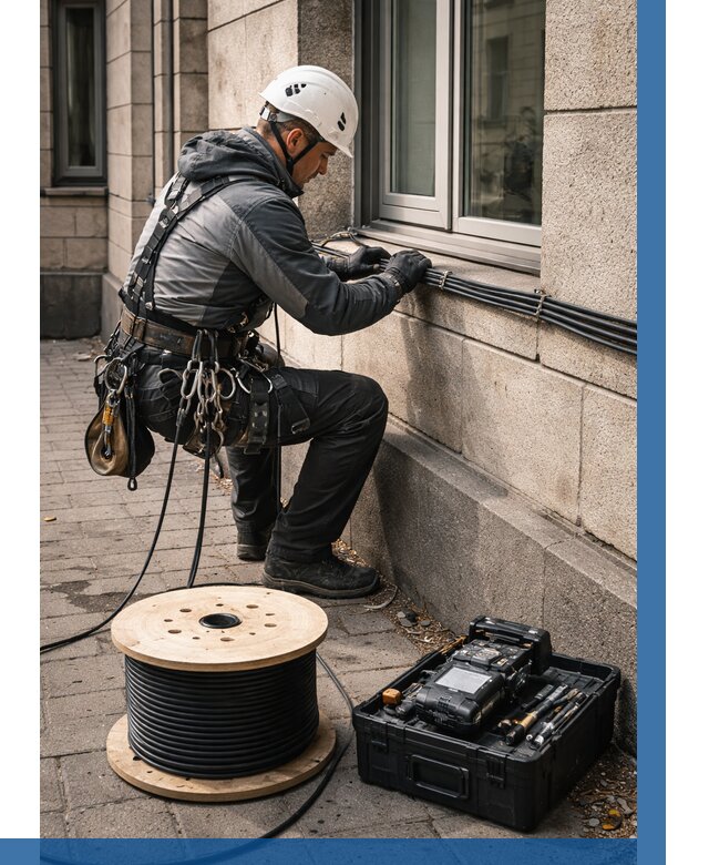 Прокладка оптоволоконного кабеля в Бийске от 831 р. | ВЫСОТНИК-Бск