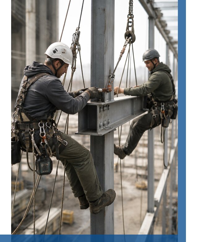 Монтаж металлоконструкций на высоте в Бийске от 3635 р. | ВЫСОТНИК-Бск