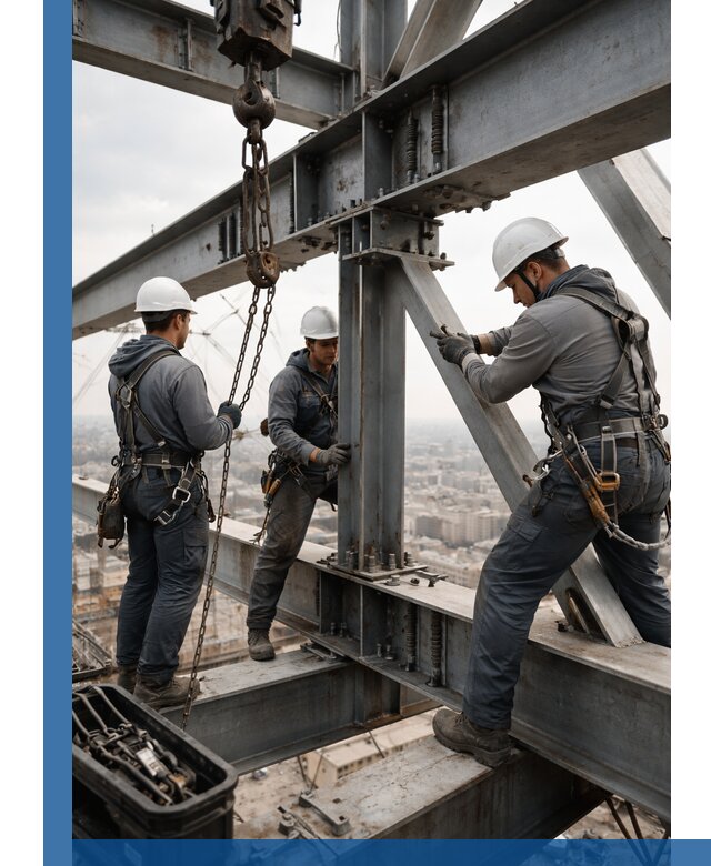 Профессиональный монтаж металлоконструкций на высоте в Бийске