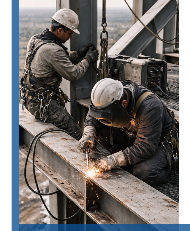 Высотные сварочные работы в Бийске для промышленных объектов