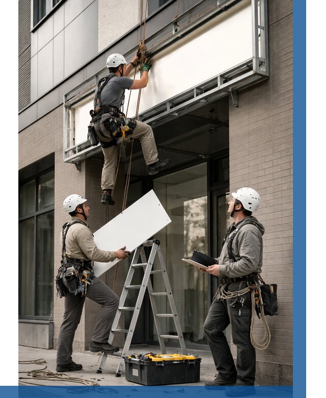 Монтаж светового короба в Бийске от 6752 р. | ВЫСОТНИК-Бск