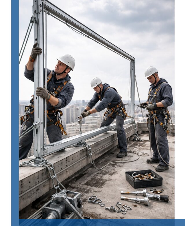 Монтаж крышных рекламных конструкций под ключ в Бийске