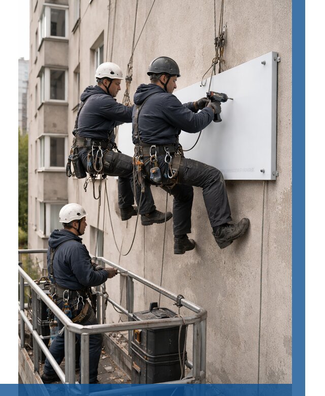 Монтаж табличек и указателей в Бийске от 3635 р. | ВЫСОТНИК-Бск