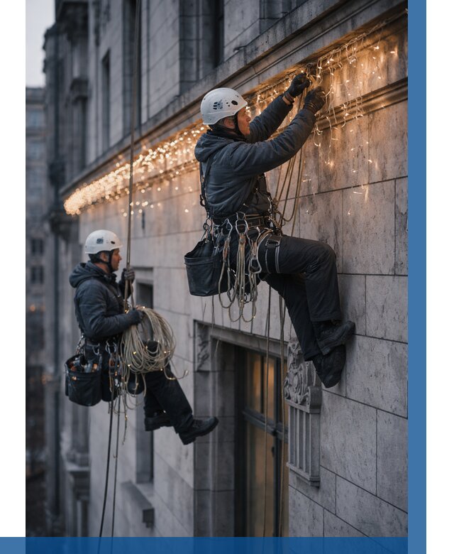 Монтаж новогодней иллюминации в Бийске от 8829 р. | ВЫСОТНИК-Бск